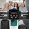 image:imageANCHEER Under Desk Elliptical Electric Ellipse Leg Exerciser While Sitting for Seniors Adults Quiet Portable Motorized Seated Foot Pedal Exerciser with Remote Control for Home Office UseGray