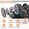 image:imageUnder Desk Elliptical UltraSilent Elliptical Machine for Home Magnetic Control Leg Exerciseramp12 Speeds Electric Elliptical for Seniors100 PreAssembled Mini Elliptical Exercise Equipment for homeBlack Silver