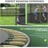 image:imageANCHEER 96 144 168 Trampoline With Net  Outdoor With Ladder for Kids Adults ASTM Approval AntiRust Coating Enclosure Fast Assembly