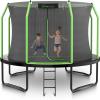 image:imageANCHEER 96 144 168 Trampoline With Net  Outdoor With Ladder for Kids Adults ASTM Approval AntiRust Coating Enclosure Fast Assembly