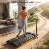 image:imageANCHEER Treadmill with 1215 Incline Folding Walking Pad with Handle Bar 320450lb Capacity Under Desk Foldable 35HP Treadmills for HomeOfficeGymInstallationFreeBBlackk