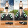 image:imageANCHEER Treadmill with 1215 Incline Folding Walking Pad with Handle Bar 320450lb Capacity Under Desk Foldable 35HP Treadmills for HomeOfficeGymInstallationFreeIron black
