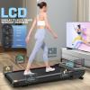 image:imageANCHEER Treadmill with 1215 Incline Folding Walking Pad with Handle Bar 320450lb Capacity Under Desk Foldable 35HP Treadmills for HomeOfficeGymInstallationFreeSilver