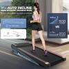 image:imageANCHEER Treadmill with 1215 Incline Folding Walking Pad with Handle Bar 320450lb Capacity Under Desk Foldable 35HP Treadmills for HomeOfficeGymInstallationFreeSilver