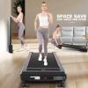 image:imageANCHEER Treadmill with 1215 Incline Folding Walking Pad with Handle Bar 320450lb Capacity Under Desk Foldable 35HP Treadmills for HomeOfficeGymInstallationFreeSilver