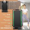 image:imageANCHEER Treadmill with 1215 Incline Folding Walking Pad with Handle Bar 320450lb Capacity Under Desk Foldable 35HP Treadmills for HomeOfficeGymInstallationFreeIron black