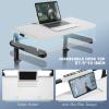 image:imageANCHEER Treadmill with Desk Workstationamp Adjustable Height 8 in 1 Folding Treadmill with 12 Incline35HP Walking Pad for Home 450lbs Weight CapacityUltraQuiet3 Type ControlInstallationFreeClassic white