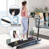 image:imageANCHEER Treadmill with Desk Workstationamp Adjustable Height 8 in 1 Folding Treadmill with 12 Incline35HP Walking Pad for Home 450lbs Weight CapacityUltraQuiet3 Type ControlInstallationFreeClassic white