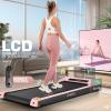 image:imageANCHEER Treadmill with Desk Workstationamp Adjustable Height 8 in 1 Folding Treadmill with 12 Incline35HP Walking Pad for Home 450lbs Weight CapacityUltraQuiet3 Type ControlInstallationFreeblue