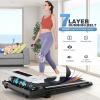 image:imageANCHEER Treadmill with Desk Workstationamp Adjustable Height 8 in 1 Folding Treadmill with 12 Incline35HP Walking Pad for Home 450lbs Weight CapacityUltraQuiet3 Type ControlInstallationFreeClassic white