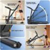 image:imageMultifunctional Folding Treadmill with SitUp amp Incline 35 HP Portable Running Treadmills for Home 350 LBS Weight Capacity Smart LCD Display with Heart Rate Monitor amp Body Fat MeasurementDark Black