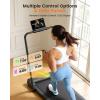 image:imageTreadmill with Foot MassageVibration Massage  Walking Pad Treadmill with Incline Foldable Walking Pad with Handle Bar 35HP Portable Folding Treadmills for HomeOfficeUpgraded Dark Black
