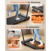 image:imageTreadmill with Foot MassageVibration Massage  Walking Pad Treadmill with Incline Foldable Walking Pad with Handle Bar 35HP Portable Folding Treadmills for HomeOfficeUpgraded Dark Black