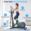 image:imageANCHEER Elliptical Exercise Machine Elliptical Trainer for Home Gym Exercise Equipment 550Lbs Max Weight UltraSilent Elliptical Machine 16 Resistance Levels Pulse Rate Grips6033Black