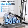 image:imageANCHEER Elliptical Exercise Machine Elliptical Trainer for Home Gym Exercise Equipment 550Lbs Max Weight UltraSilent Elliptical Machine 16 Resistance Levels Pulse Rate Grips6033Black