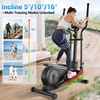 image:imageANCHEER Elliptical Exercise Machine Elliptical Trainer for Home Gym Exercise Equipment 550Lbs Max Weight UltraSilent Elliptical Machine 16 Resistance Levels Pulse Rate Grips6033Black