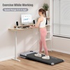 image:imageANCHEER Walking Pads 2 in 1 Under Desk Treadmill 25HP Compact Running Machine with Remote Control 300lbs Weight Capacity for HomeGymOfficeUltraQuiet InstallationFreeBright Gray