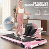 image:imageANCHEER Walking Pads 2 in 1 Under Desk Treadmill 25HP Compact Running Machine with Remote Control 300lbs Weight Capacity for HomeGymOfficeUltraQuiet InstallationFreeCute Pink