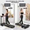 image:imageANCHEER Walking Pads 2 in 1 Under Desk Treadmill 25HP Compact Running Machine with Remote Control 300lbs Weight Capacity for HomeGymOfficeUltraQuiet InstallationFreeDark