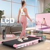 image:imageANCHEER Walking Pads 2 in 1 Under Desk Treadmill 25HP Compact Running Machine with Remote Control 300lbs Weight Capacity for HomeGymOfficeUltraQuiet InstallationFreeCute Pink