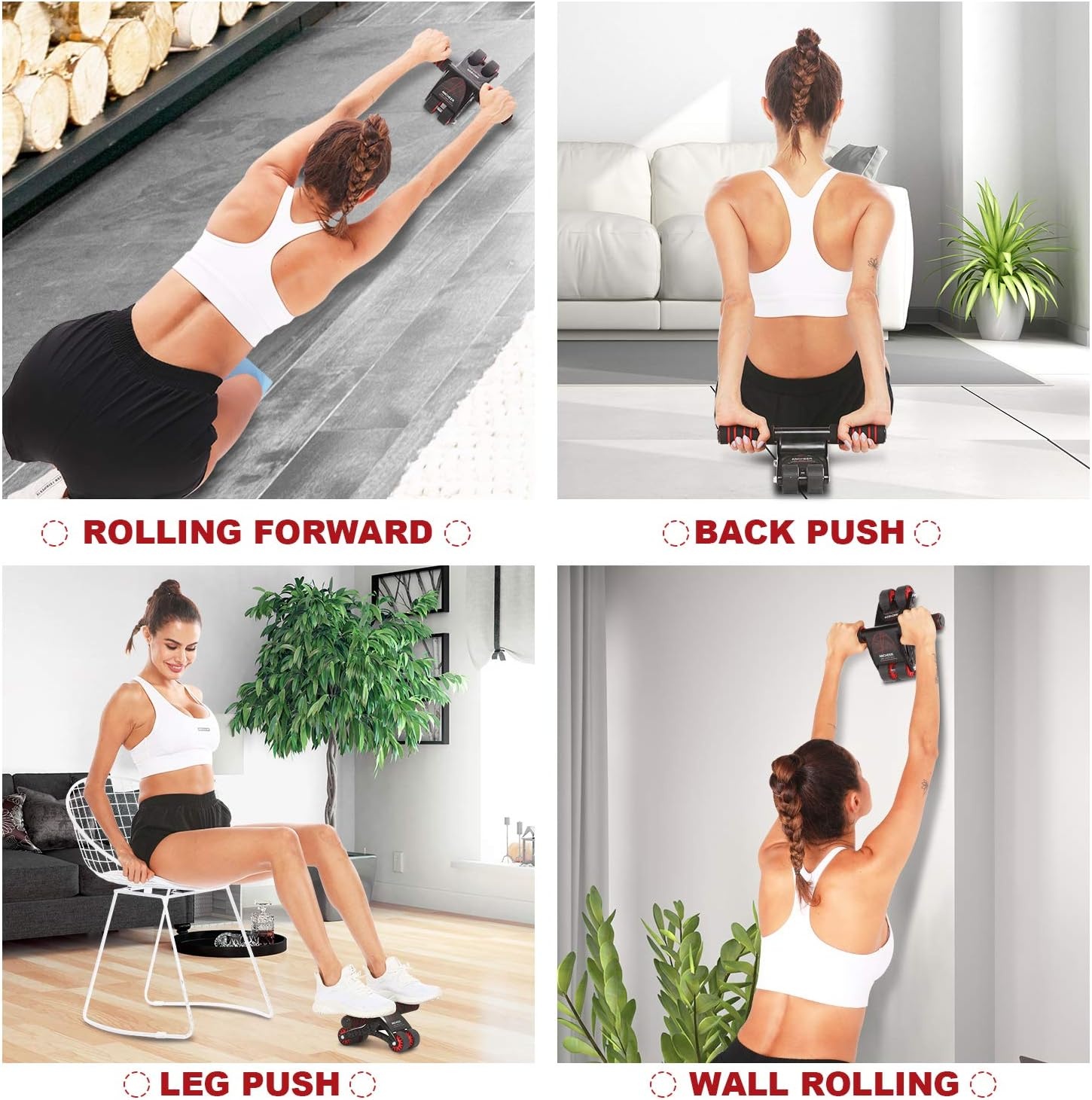 image:imageANCHEER AB Roller for ABS WorkoutAb Roller Wheel Exercise Equipment for Core WorkoutAb Workout Equipment for Abdominal ExercisePerfect Home Gym Equipment for Men Women Abdominal Exercise