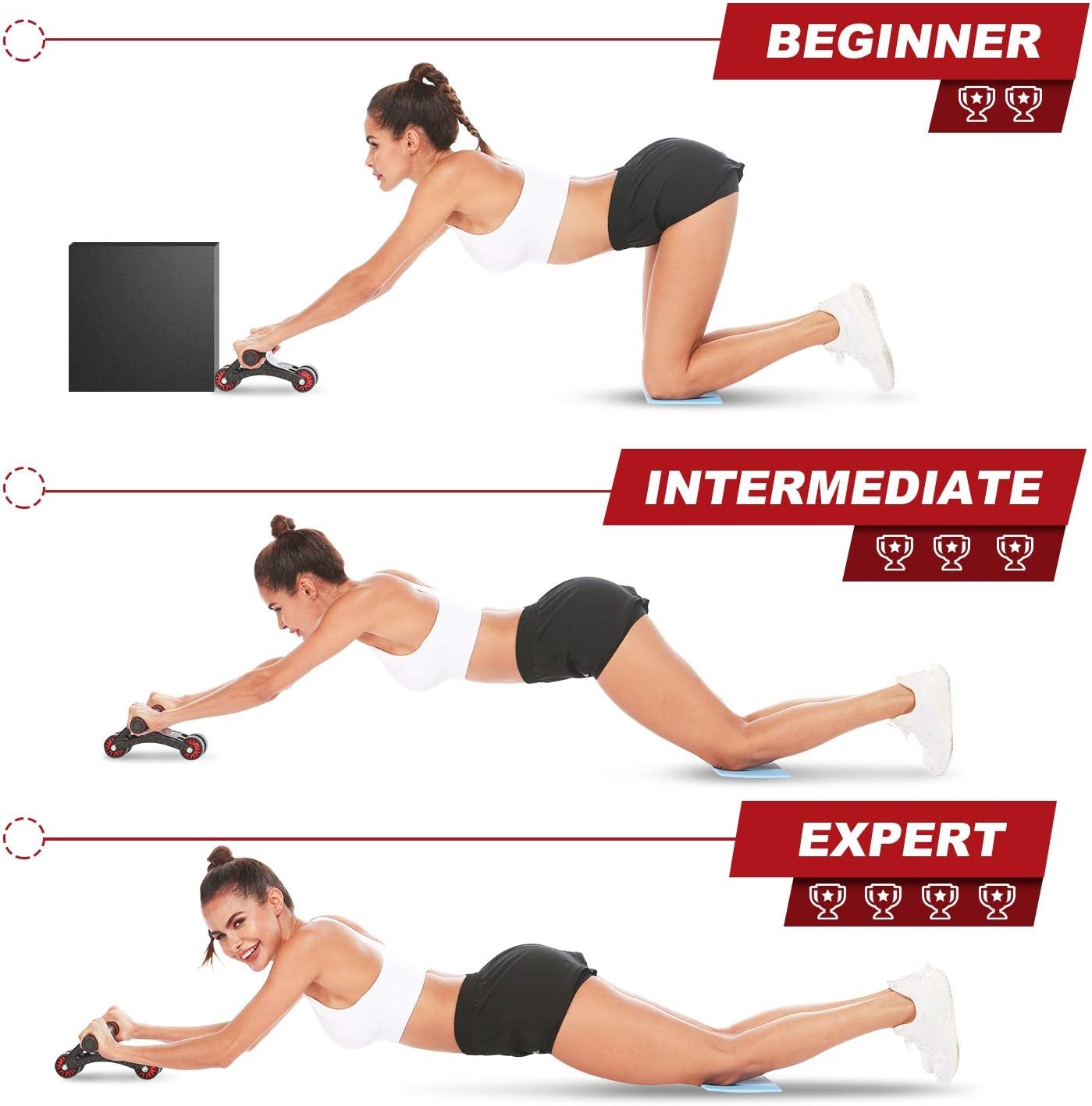 image:imageANCHEER AB Roller for ABS WorkoutAb Roller Wheel Exercise Equipment for Core WorkoutAb Workout Equipment for Abdominal ExercisePerfect Home Gym Equipment for Men Women Abdominal Exercise
