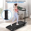 image:imageANCHEER Walking Pad with 15 Incline Foldable Treadmills for Home with Handle Bar amp Desk Quiet 35HP Under Desk Treadmill 75 MPH Portable Walking Pad Treadmill with LED Display 400 LBS CapacityMidnight Black