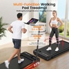 image:imageANCHEER Walking Pad with Incline  Under Desk Treadmill with Handle BarCarbon Black
