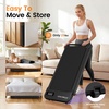 image:imageANCHEER Walking Pad with Incline  Under Desk Treadmill with Handle BarCarbon Black